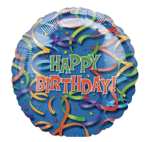 Celebration Streamers Happy Birthday Balloon