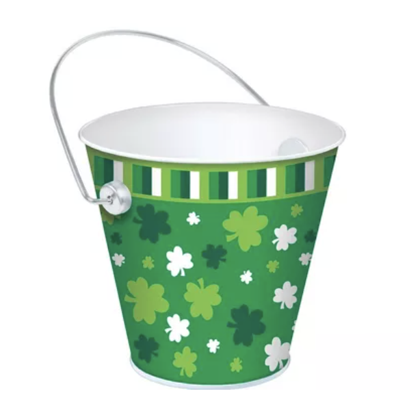 Shamrock Metal Pail
