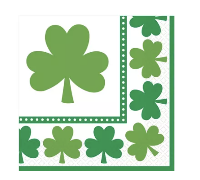 Lucky Shamrock Lunch Napkins 16ct