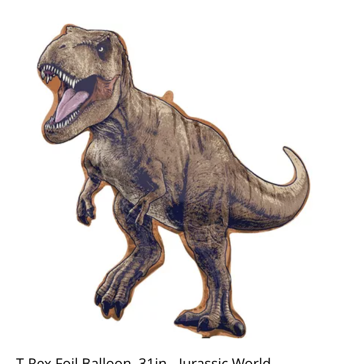 T-Rex Foil Balloon, 31in - Jurassic World